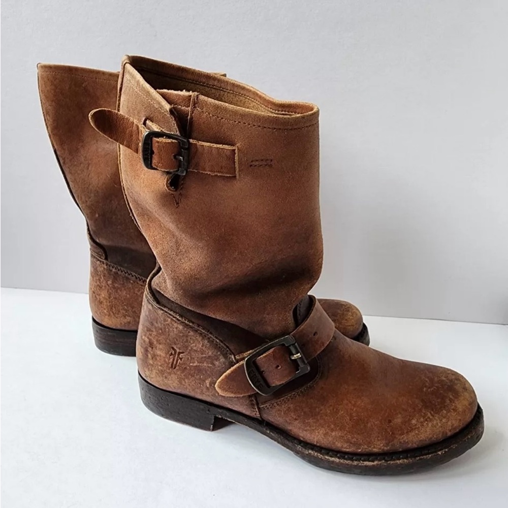 Frye Veronica leather Moto boots